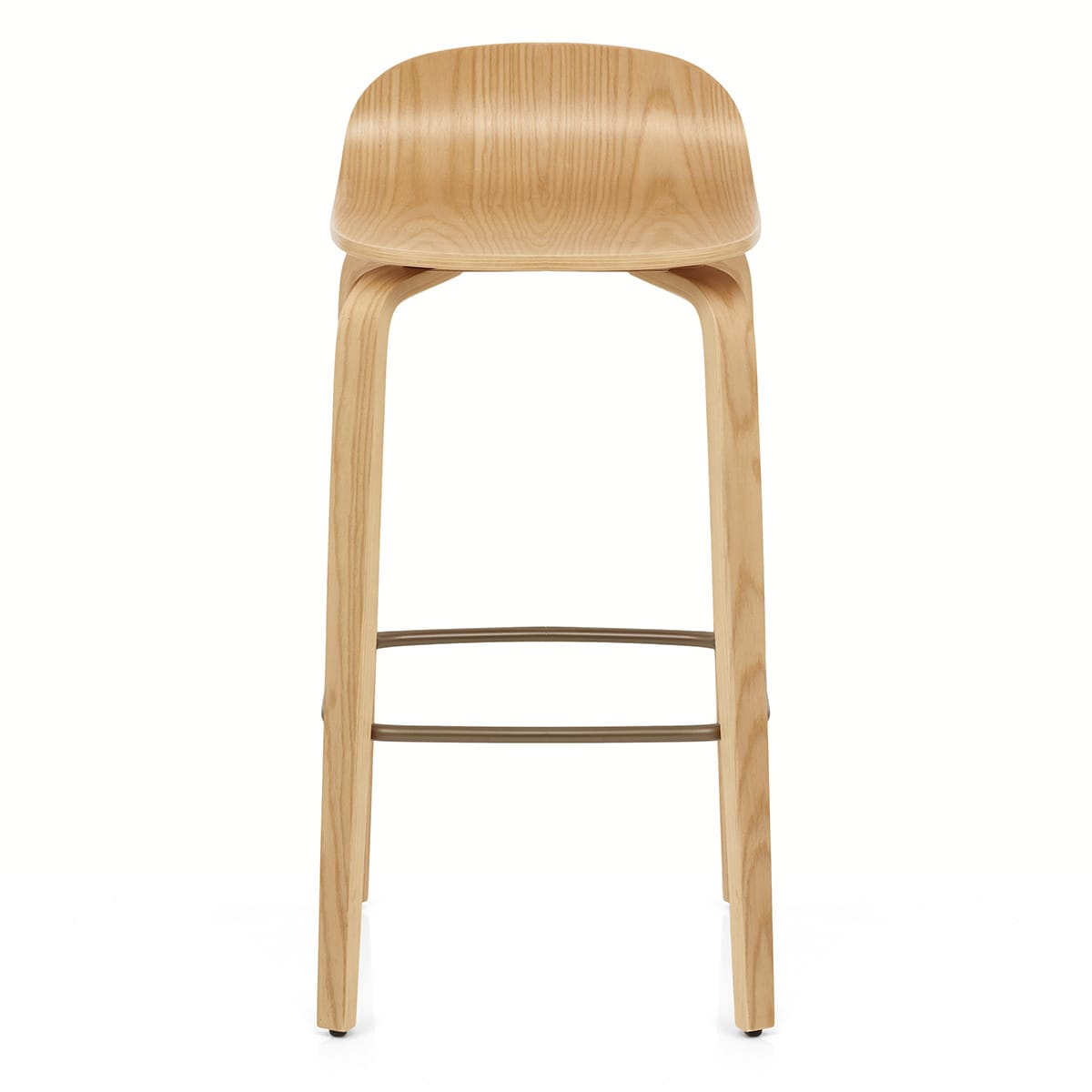 Sgabello Legno - Curve Quercia Lucida