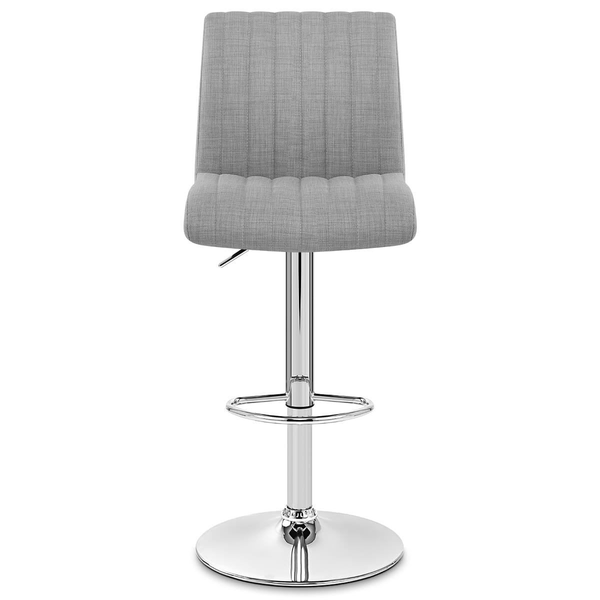 Sgabello Cromato Tessuto - Debut Grigio