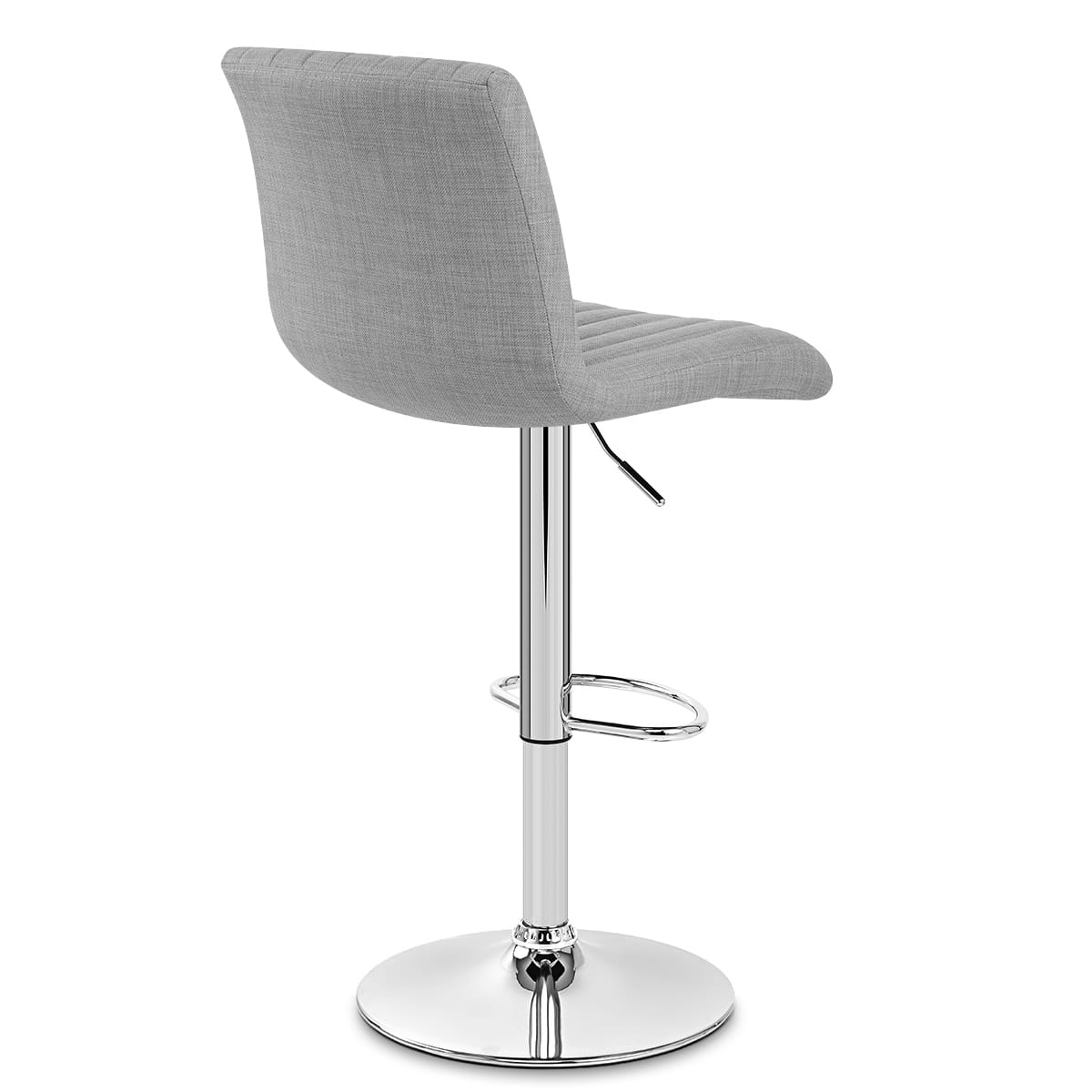 Sgabello Cromato Tessuto - Debut Grigio