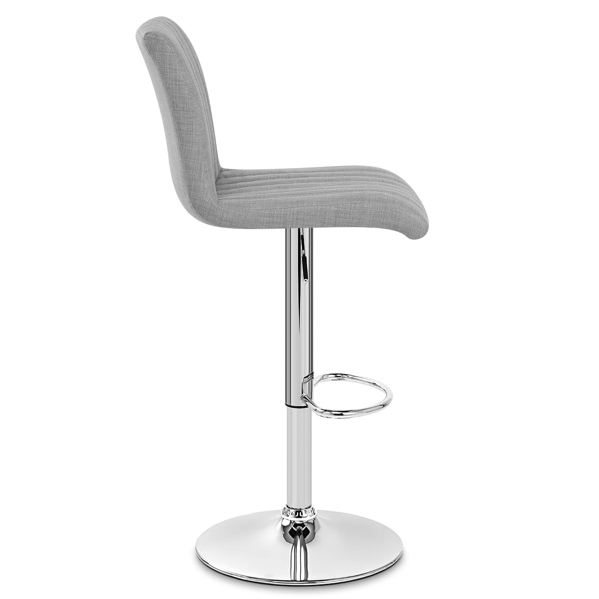 Sgabello Cromato Tessuto - Debut Grigio