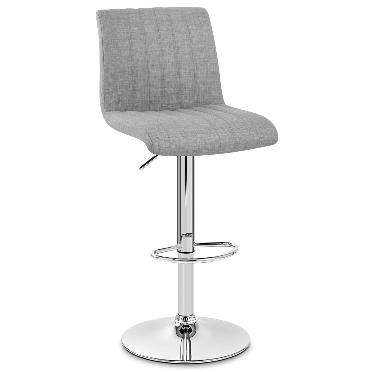 Sgabello Cromato Tessuto - Debut Grigio