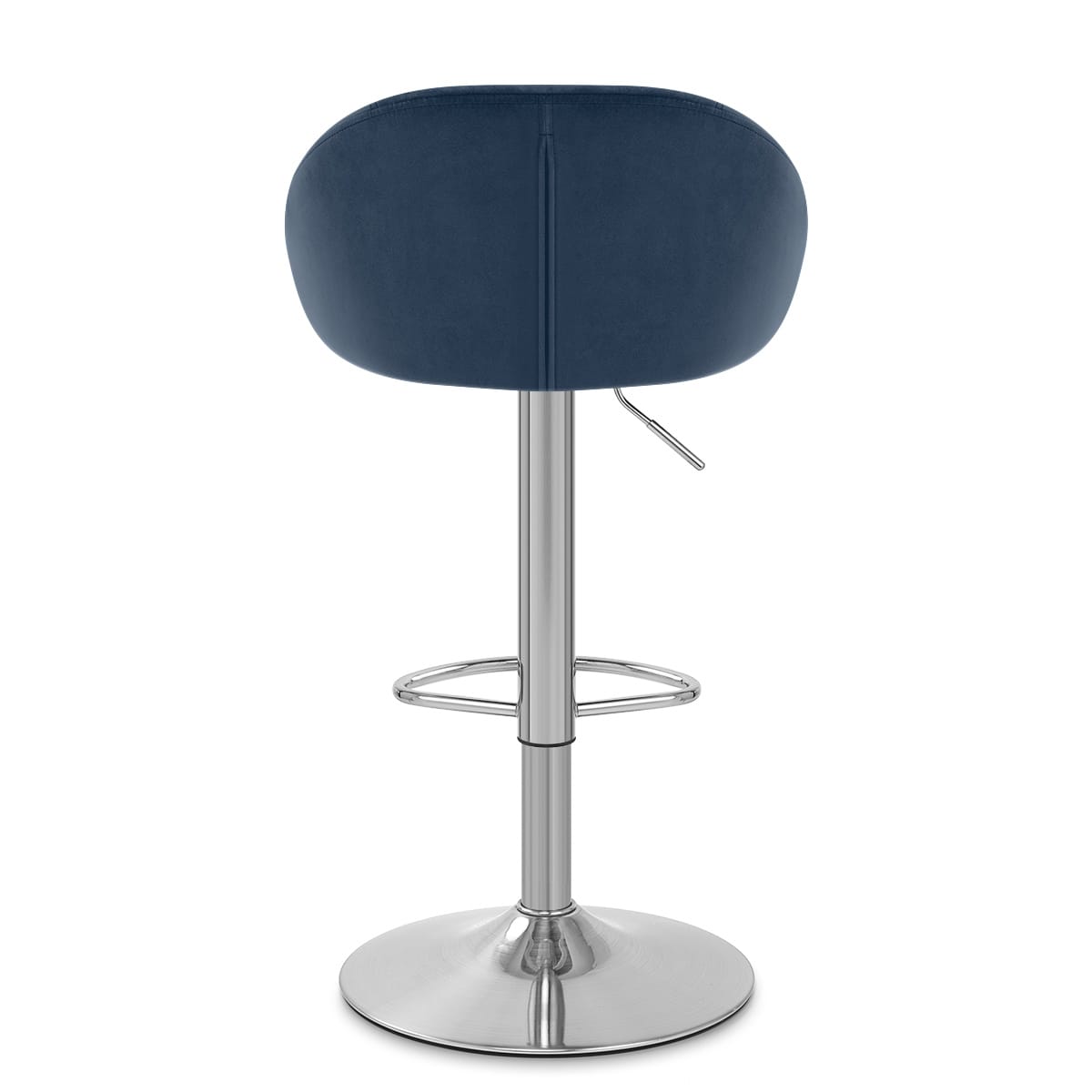 Sgabello Velluto Satinato - Decco Blu