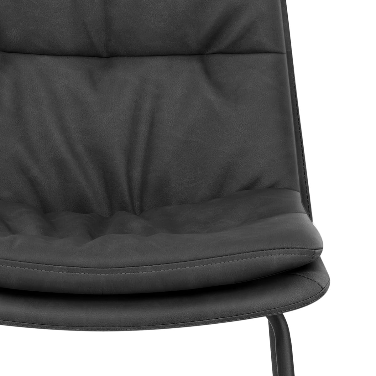 Sgabello Ecopelle - Devine Grigio scuro