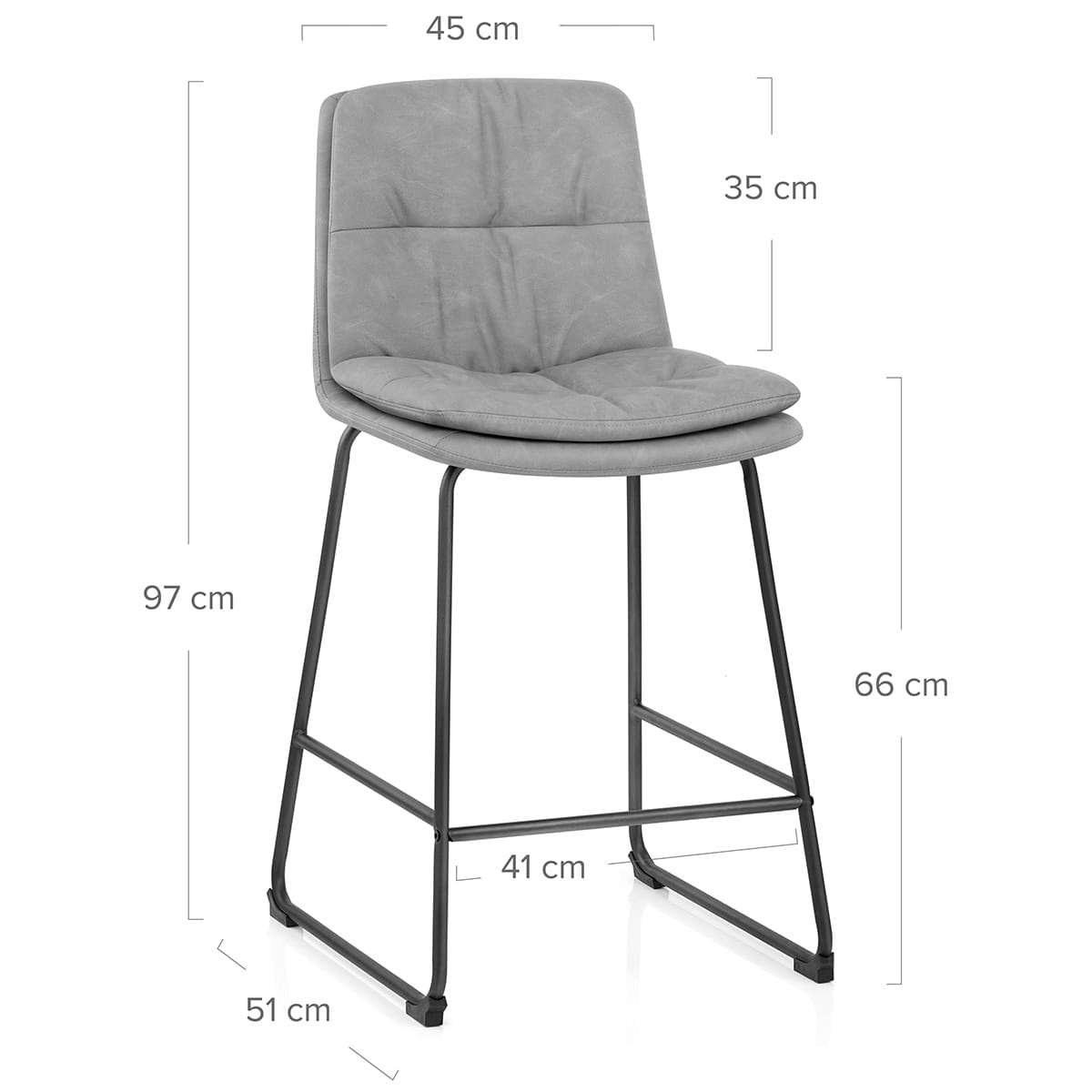 Sgabello Ecopelle - Devine Grigio