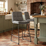 Sgabello Ecopelle - Devine Grigio