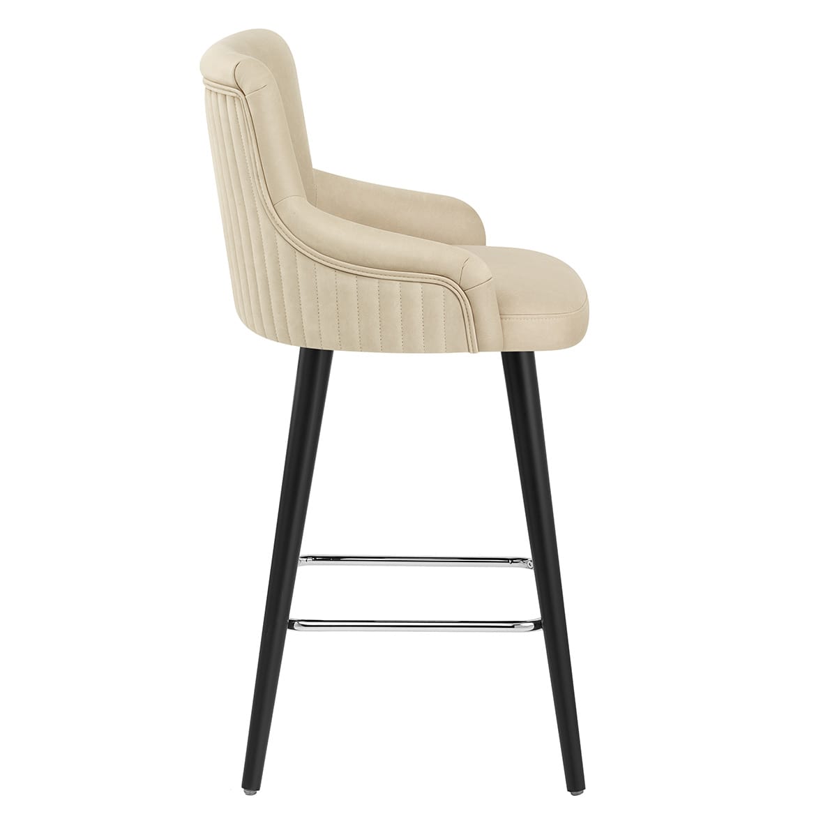 Sgabello Ecopelle - Diablo Crema