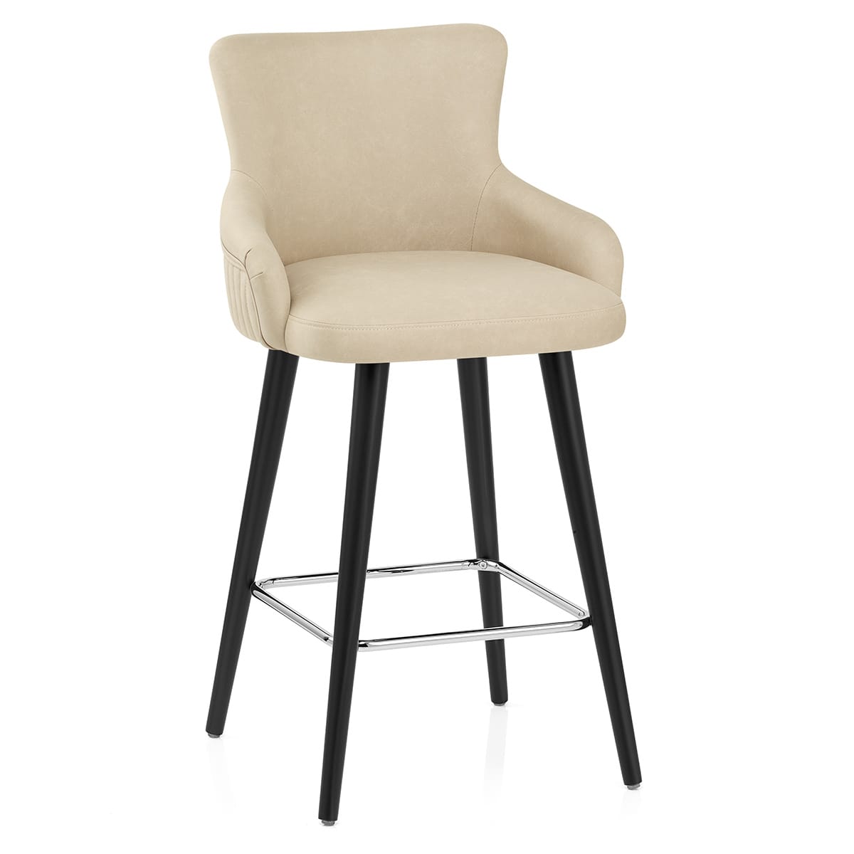 Sgabello Ecopelle - Diablo Crema