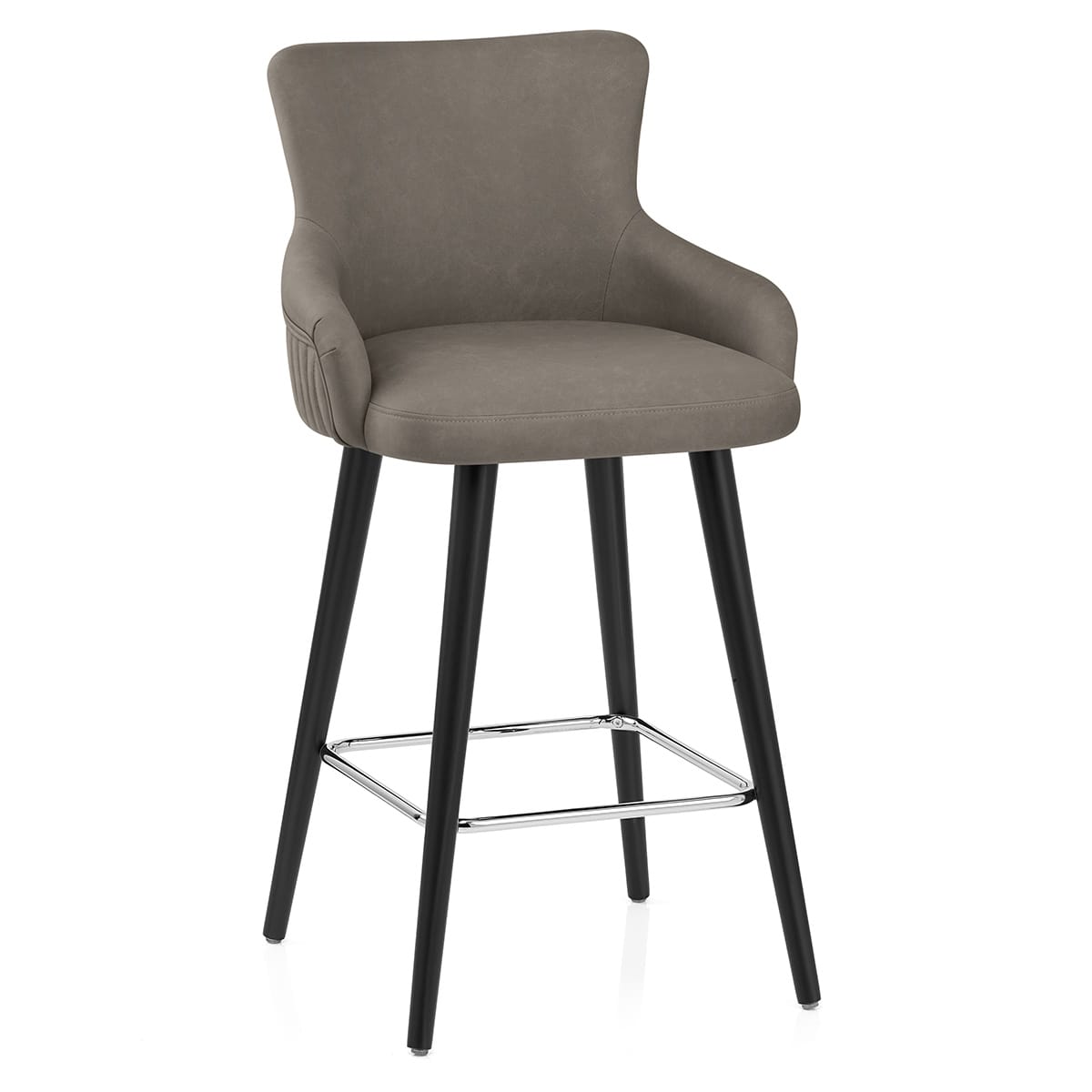 Sgabello Ecopelle - Diablo Grigio