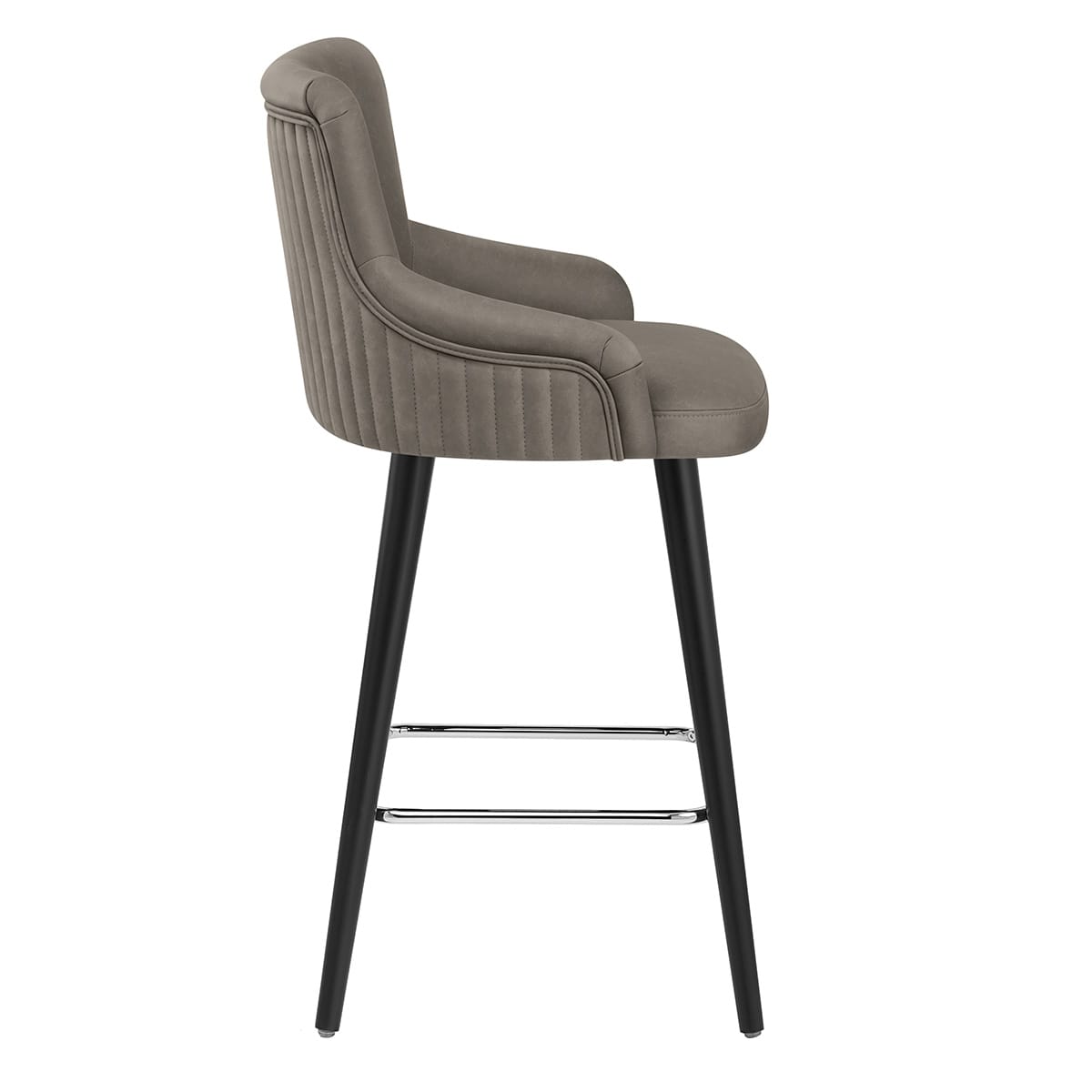 Sgabello Ecopelle - Diablo Grigio