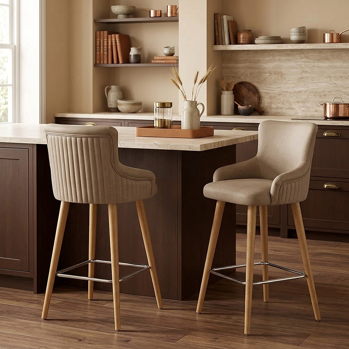Sgabello Ecopelle - Diablo Legno Talpa