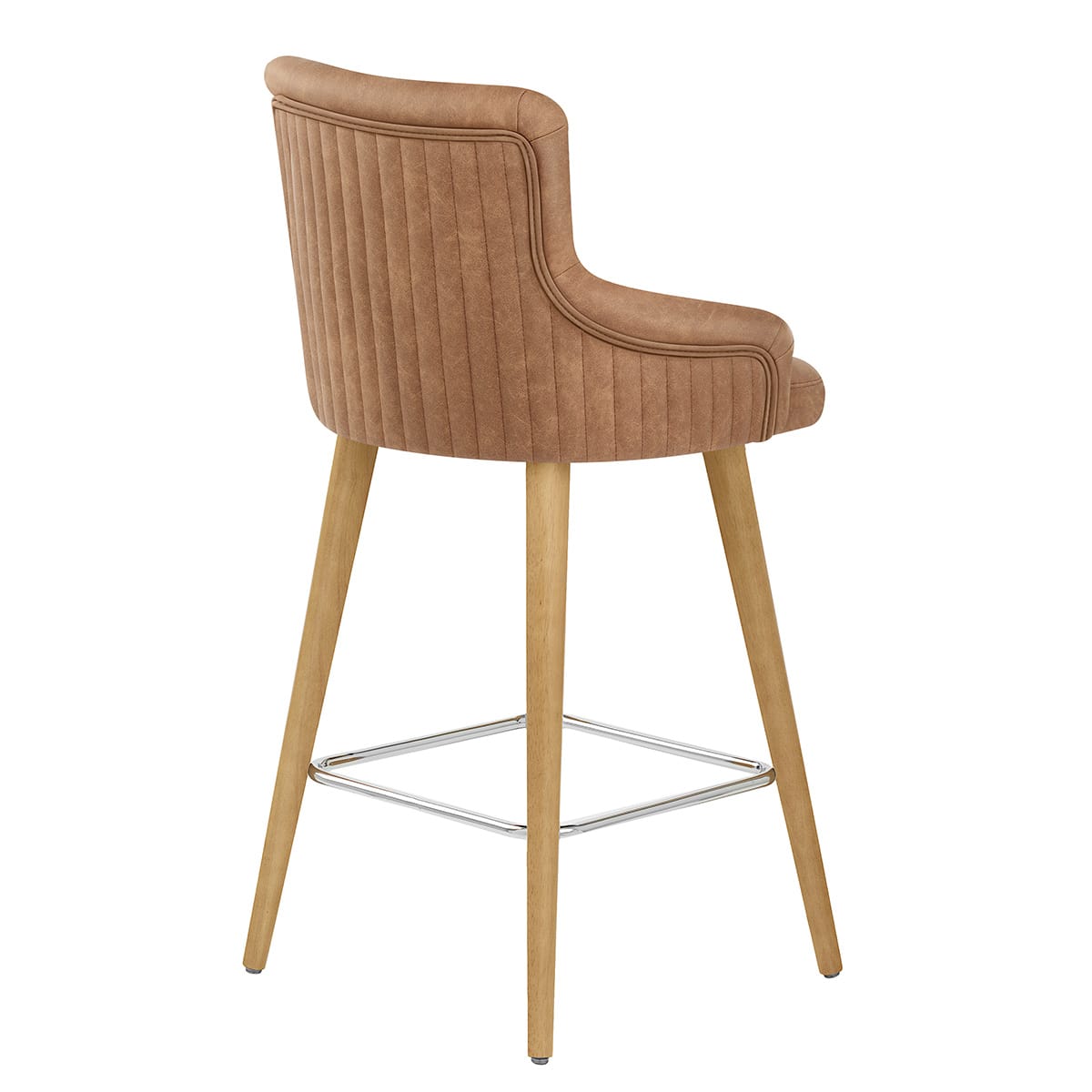 Sgabello Ecopelle - Diablo Legno Marrone