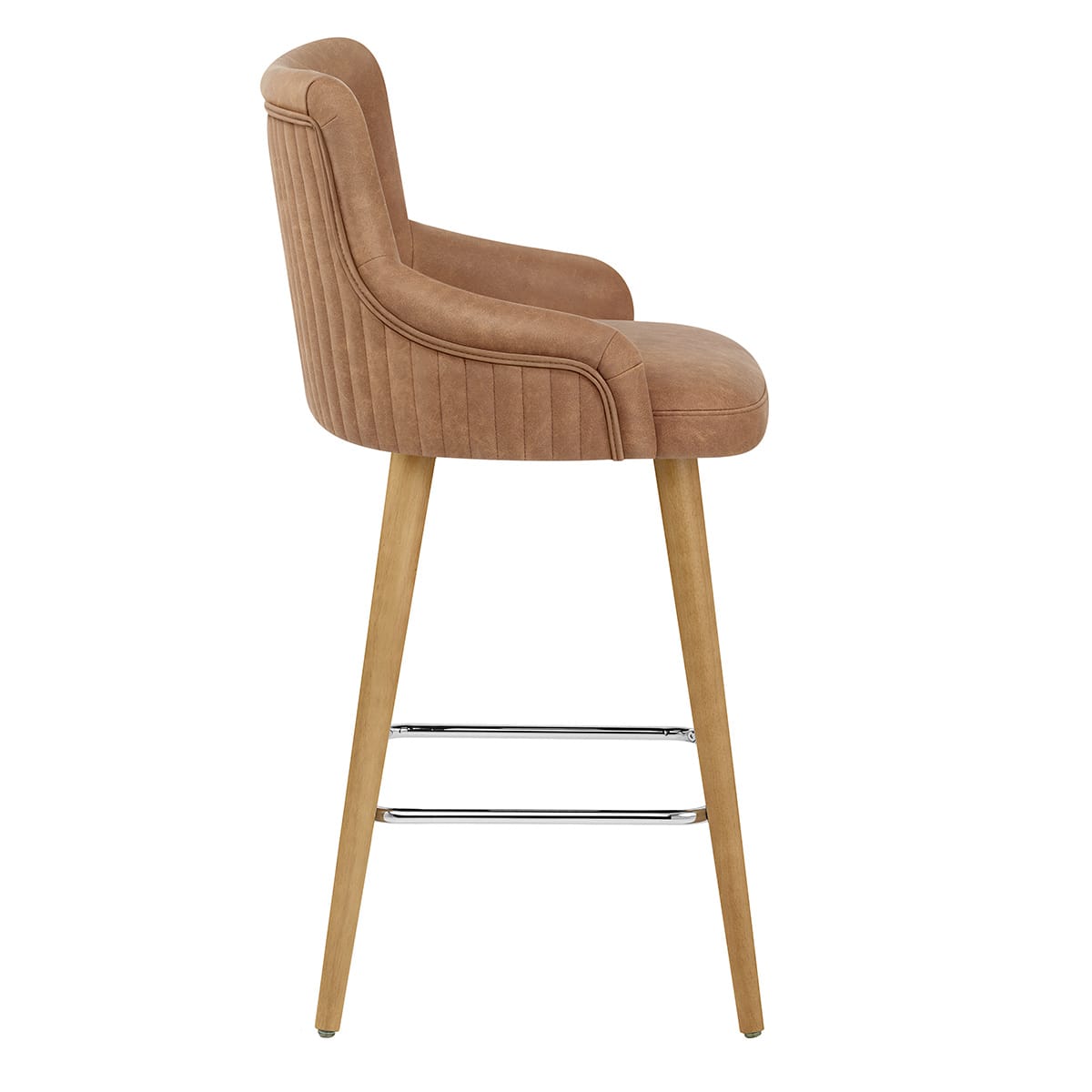 Sgabello Ecopelle - Diablo Legno Marrone