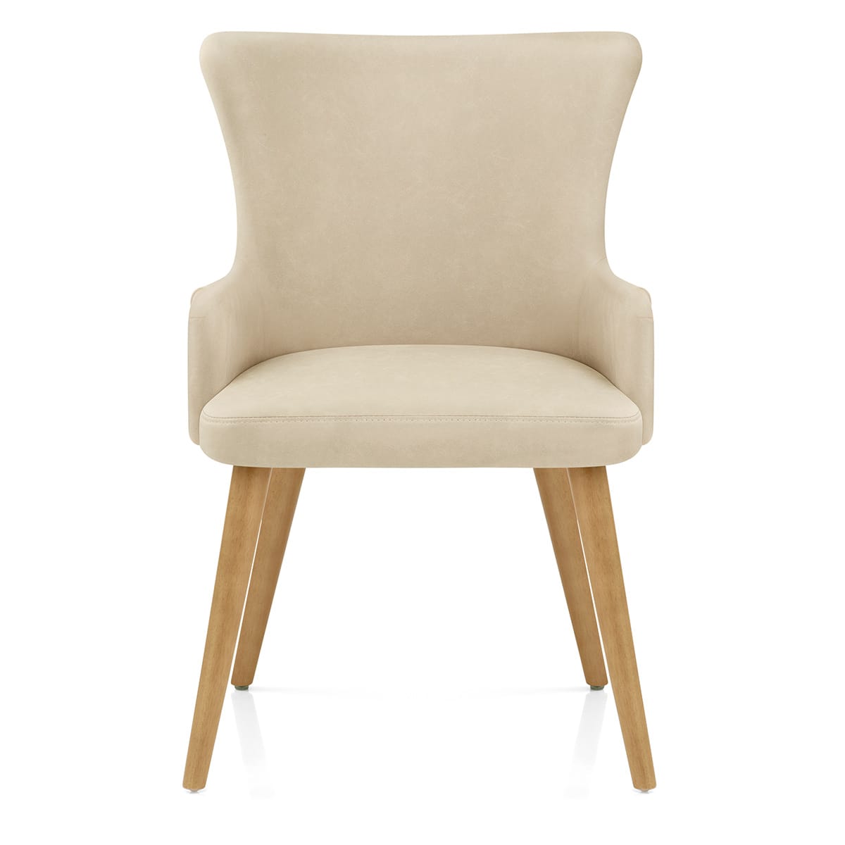 Sedia Ecopelle Legno - Diablo Crema