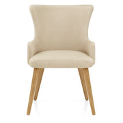 Sedia Ecopelle Legno - Diablo Crema