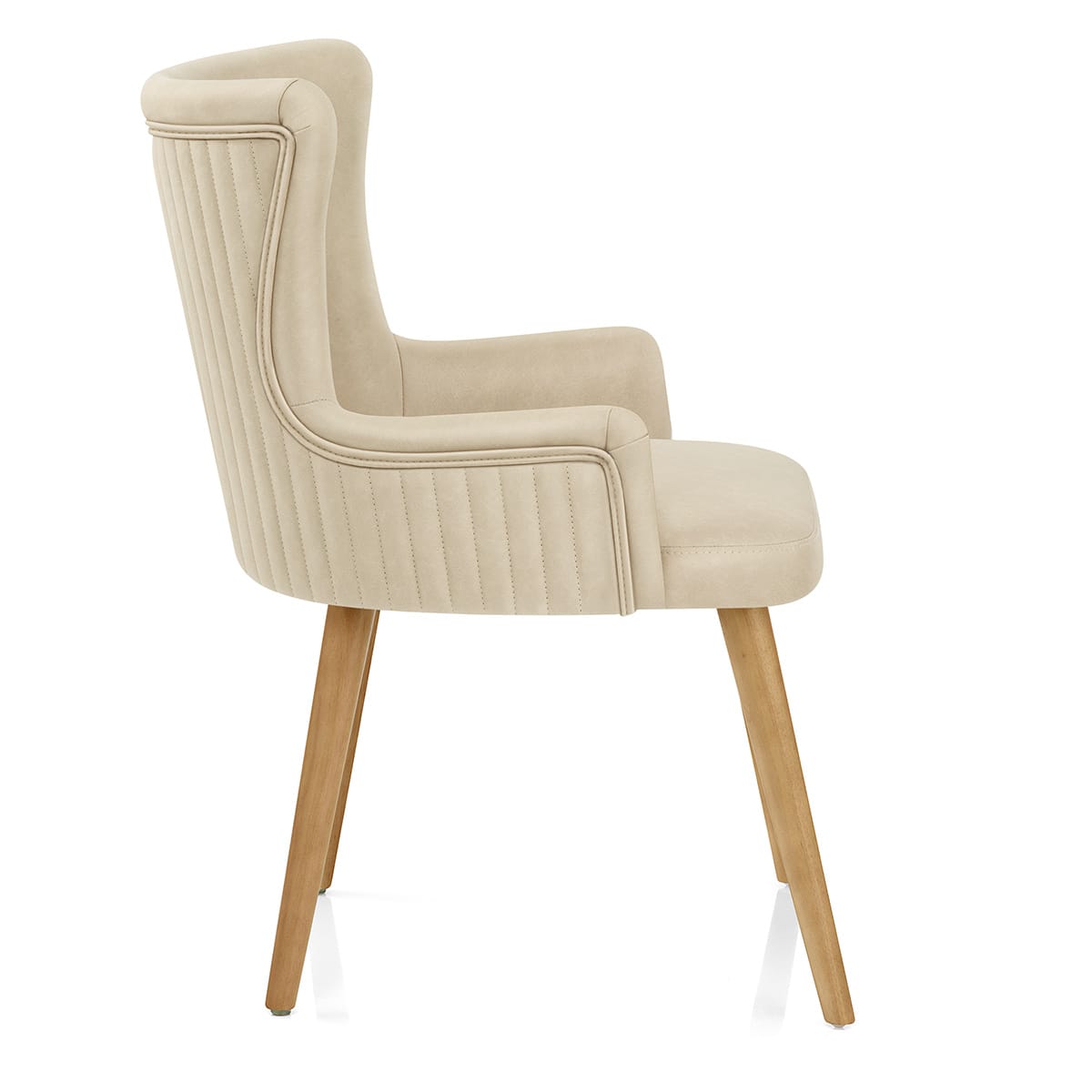 Sedia Ecopelle Legno - Diablo Crema