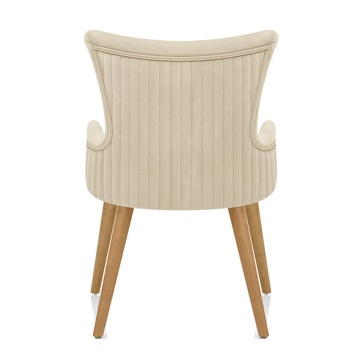 Sedia Ecopelle Legno - Diablo Crema
