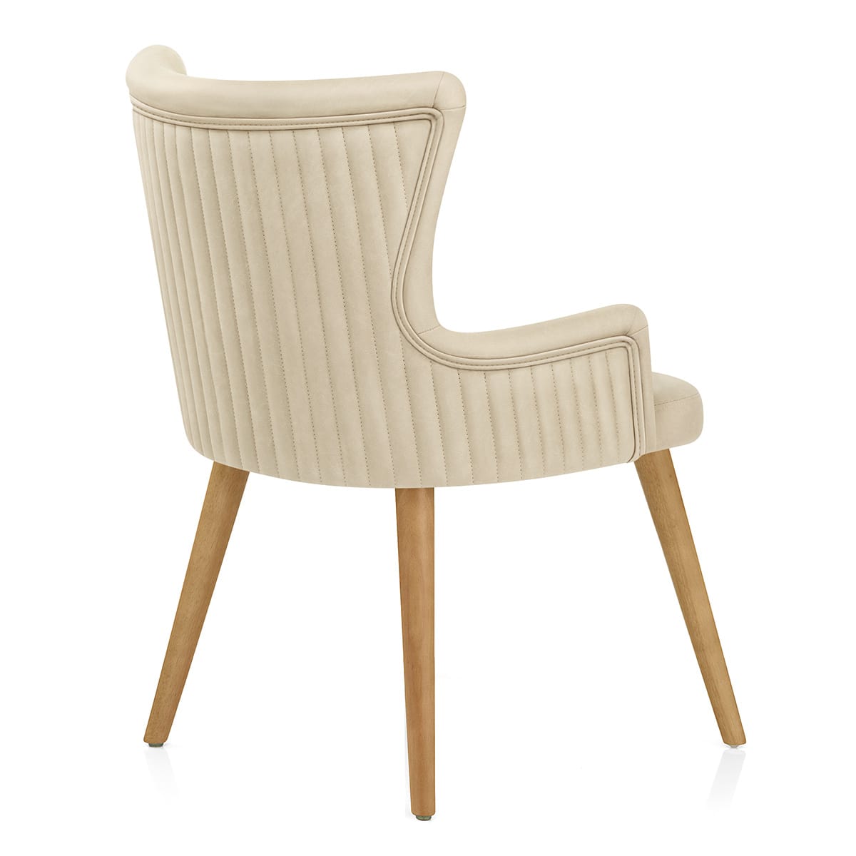 Sedia Ecopelle Legno - Diablo Crema