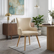 Sedia Ecopelle Legno - Diablo Crema