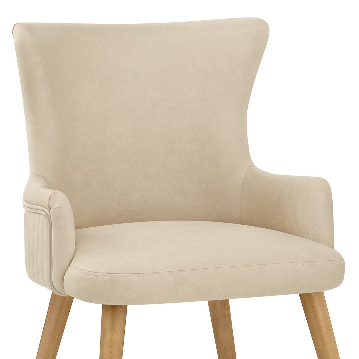 Sedia Ecopelle Legno - Diablo Crema