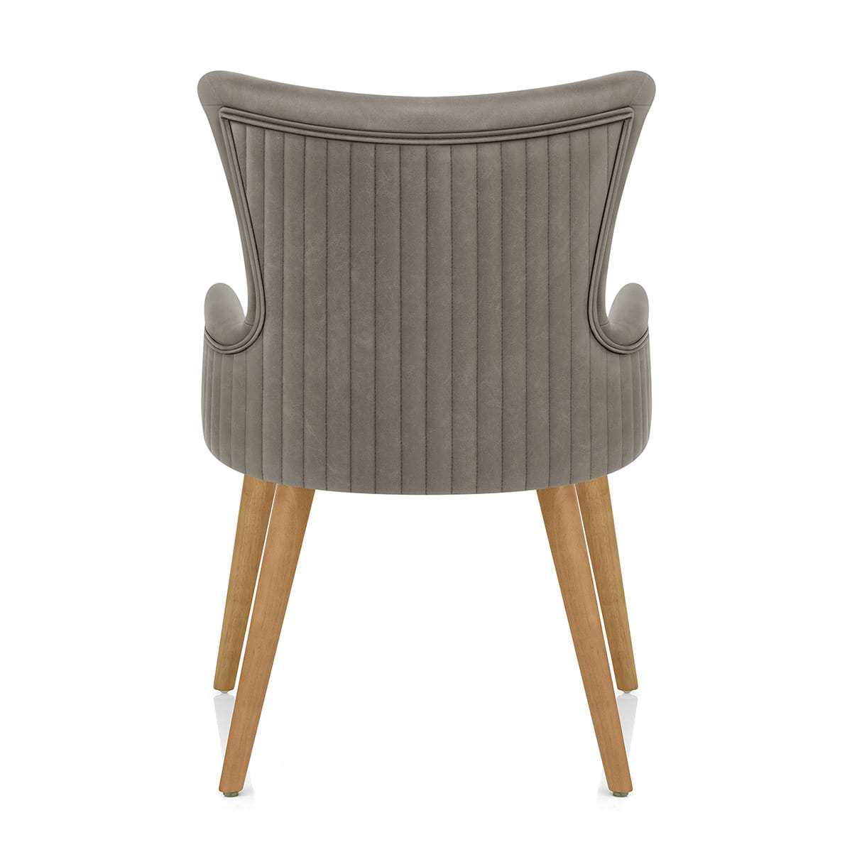 Sedia Ecopelle Legno - Diablo Grigio