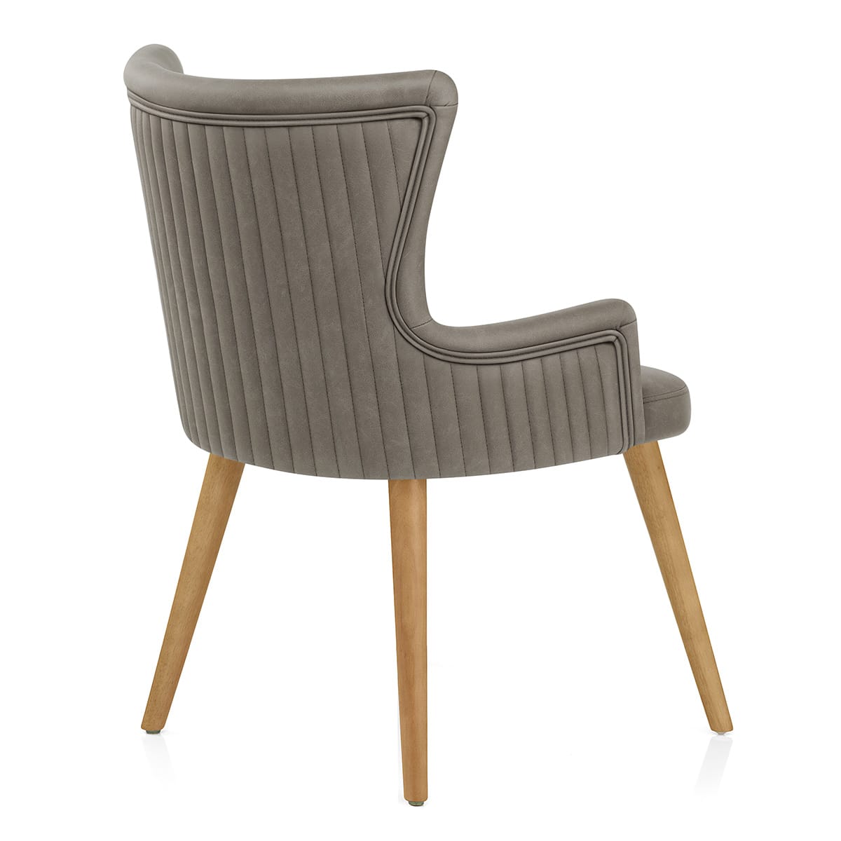 Sedia Ecopelle Legno - Diablo Grigio