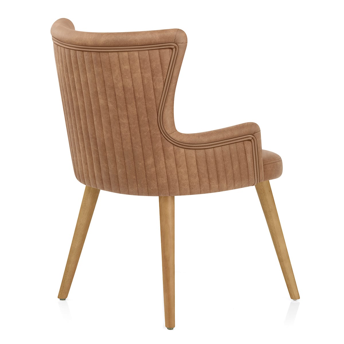 Sedia Ecopelle Legno - Diablo Marrone