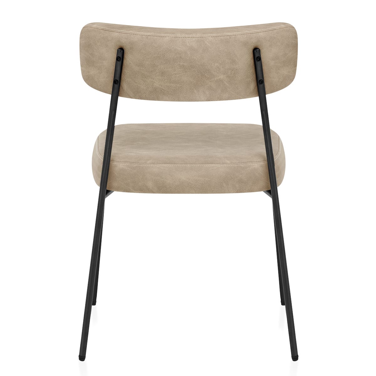 Sedia da pranzo Ecopelle - Diana Beige