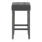 Sgabello Tessuto Legno - Dove Grigio scuro