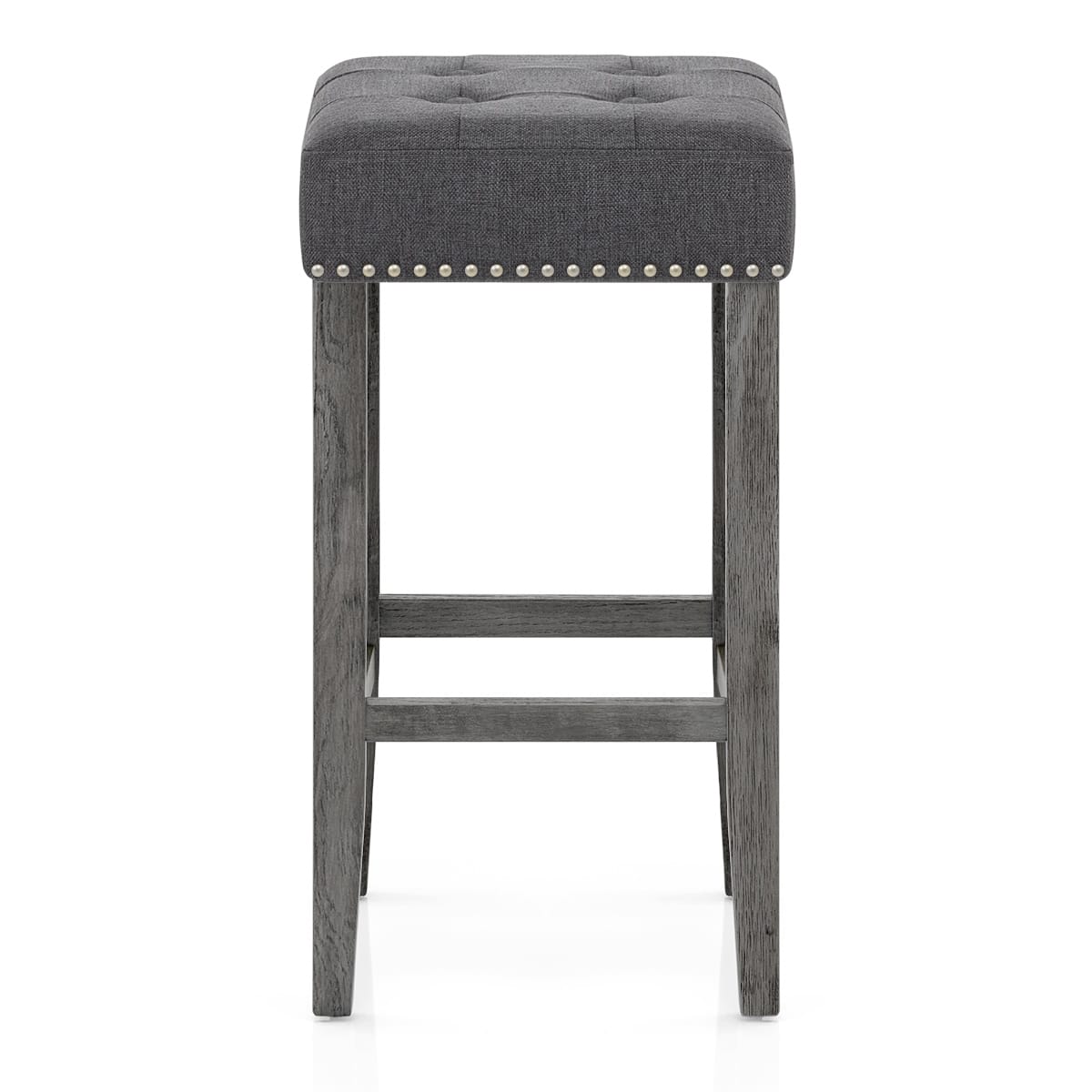 Sgabello Tessuto Legno - Dove Grigio scuro