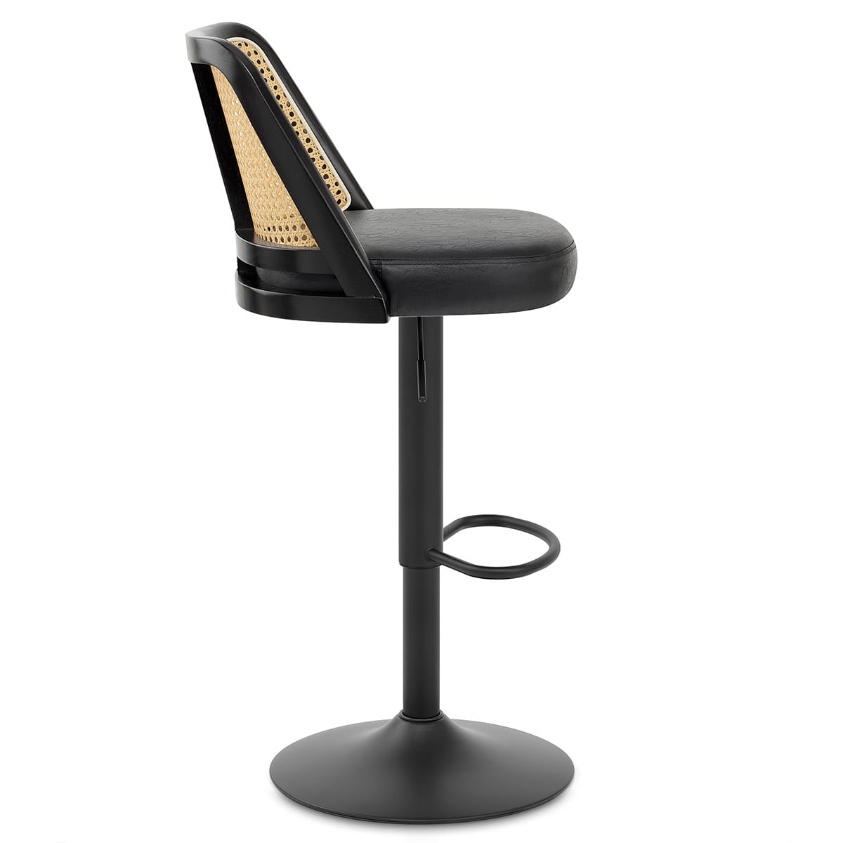 Sgabello Ecopelle - Drew Nero