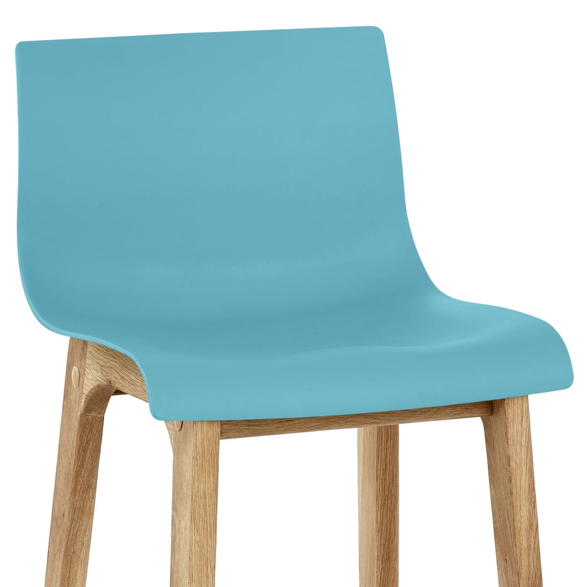 Sgabello Resina Legno - Drift ABS Blu