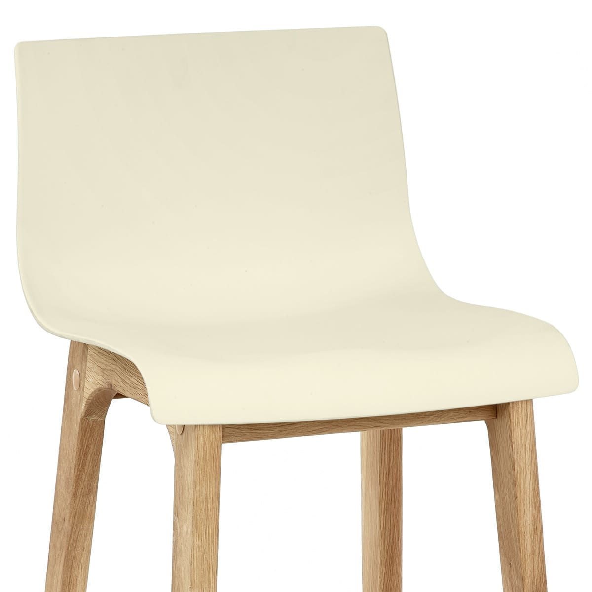 Sgabello Resina Legno - Drift ABS Crema