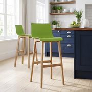Sgabello Resina Legno - Drift ABS Verde