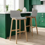 Sgabello Resina Legno - Drift ABS Grigio