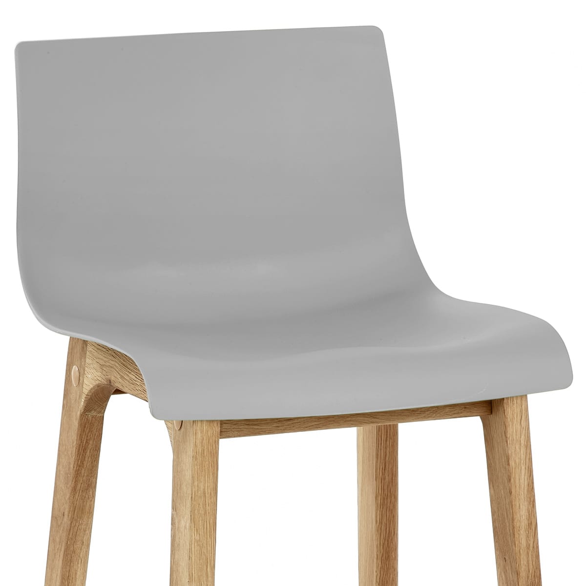 Sgabello Resina Legno - Drift ABS Grigio