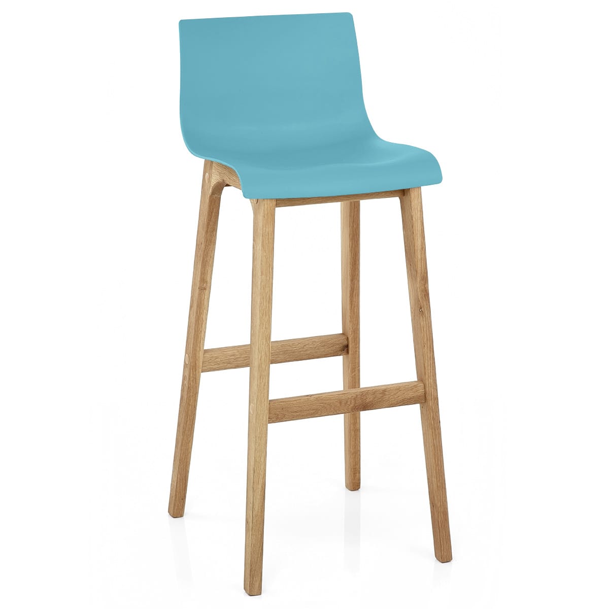 Sgabello Resina Legno - Drift ABS Blu