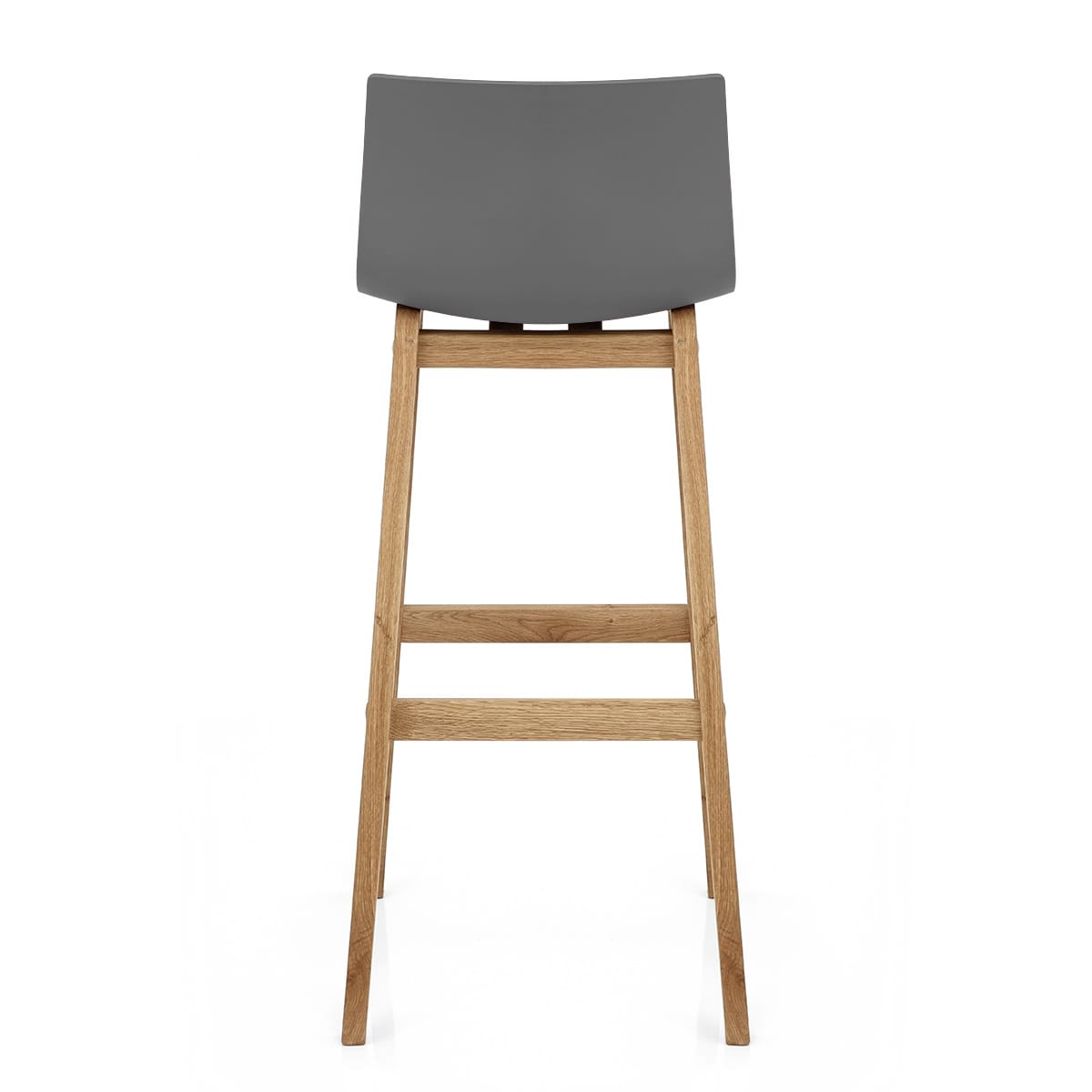 Sgabello Resina Legno - Drift ABS Grigio scuro