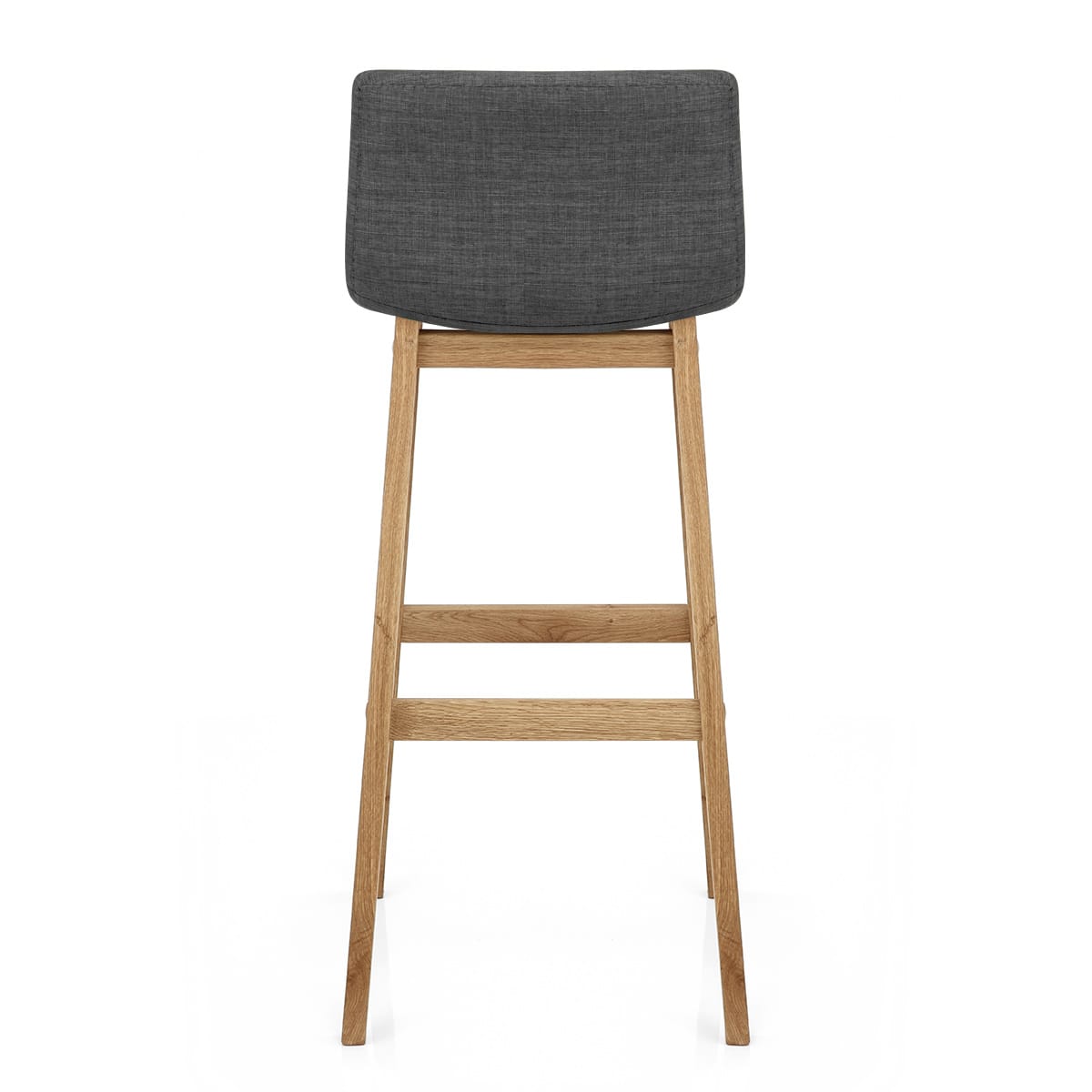 Sgabello Tessuto Legno - Drift Grigio scuro