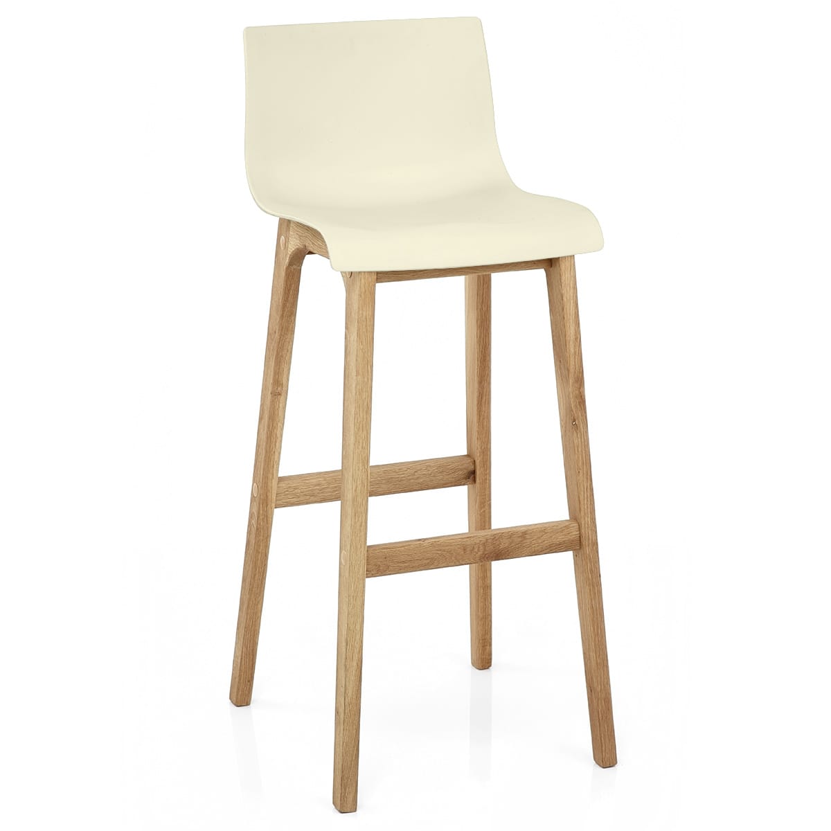 Sgabello Resina Legno - Drift ABS Crema