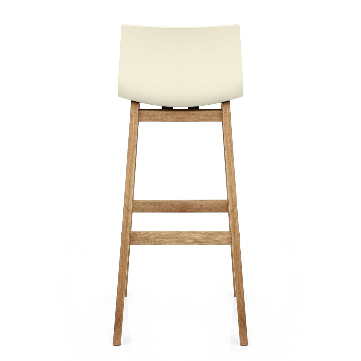 Sgabello Resina Legno - Drift ABS Crema