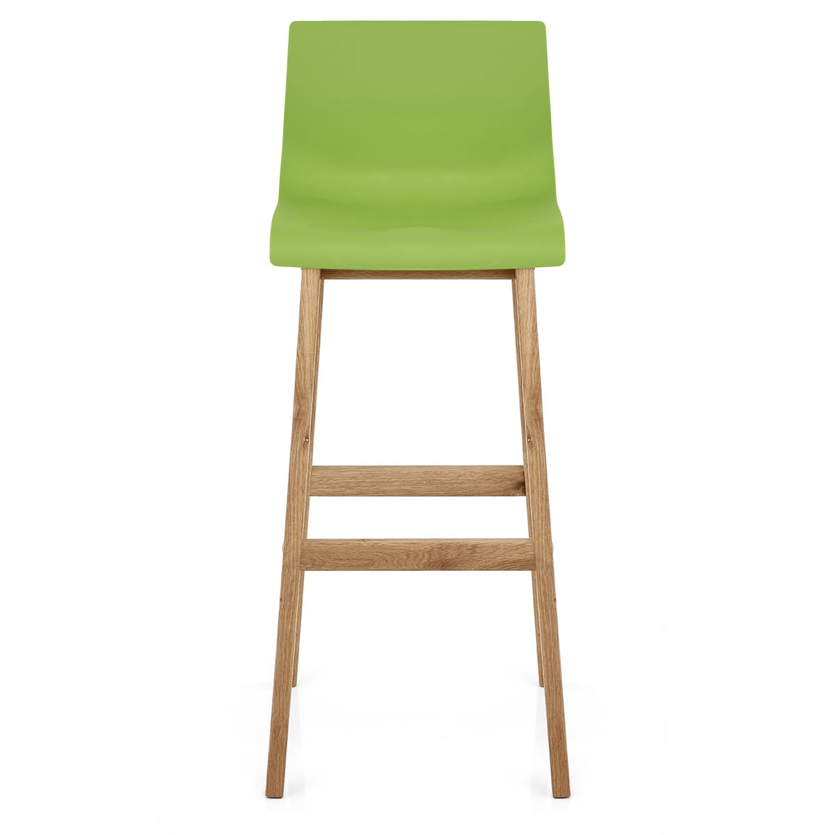 Sgabello Resina Legno - Drift ABS Verde