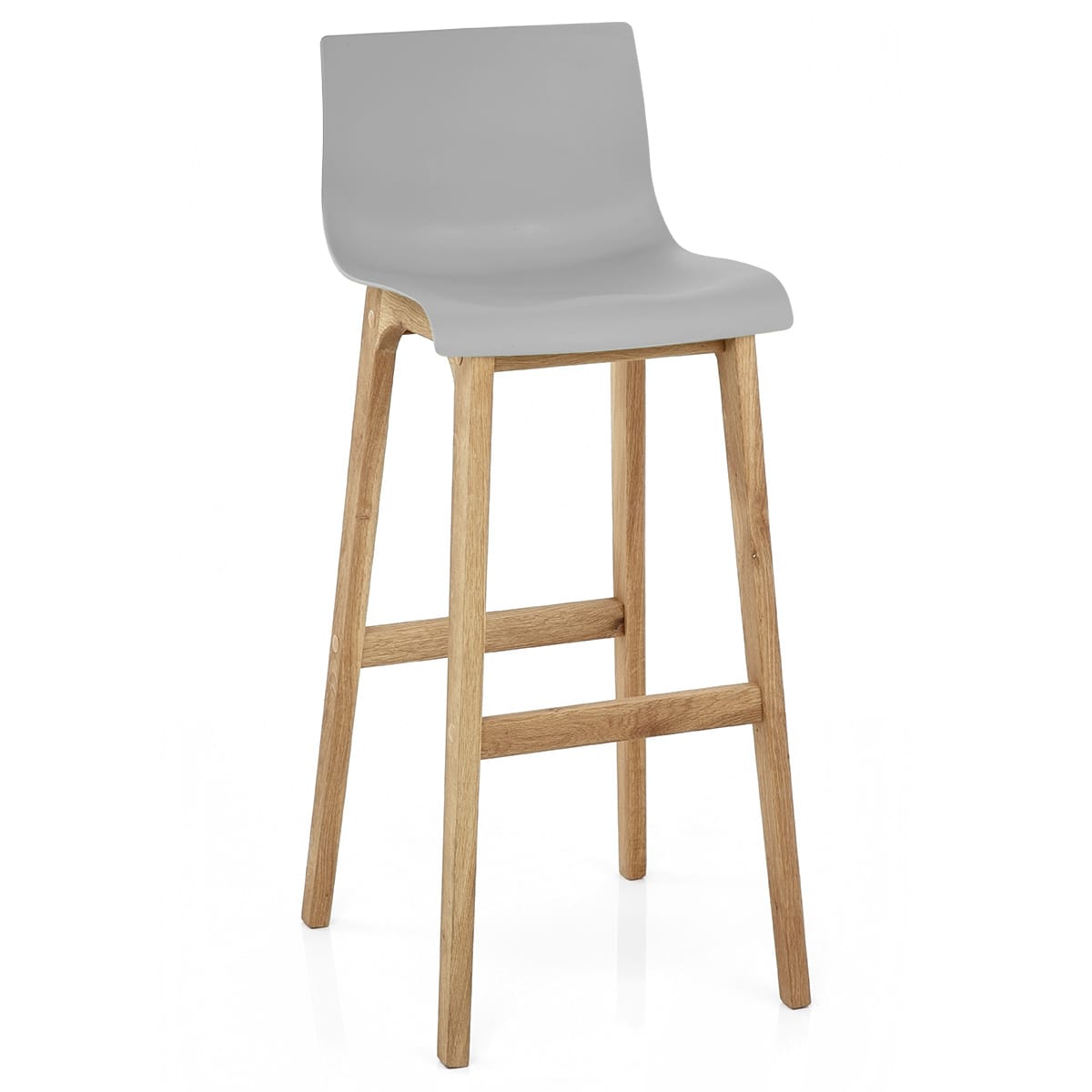 Sgabello Resina Legno - Drift ABS Grigio
