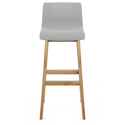 Sgabello Tessuto Legno - Drift Grigio