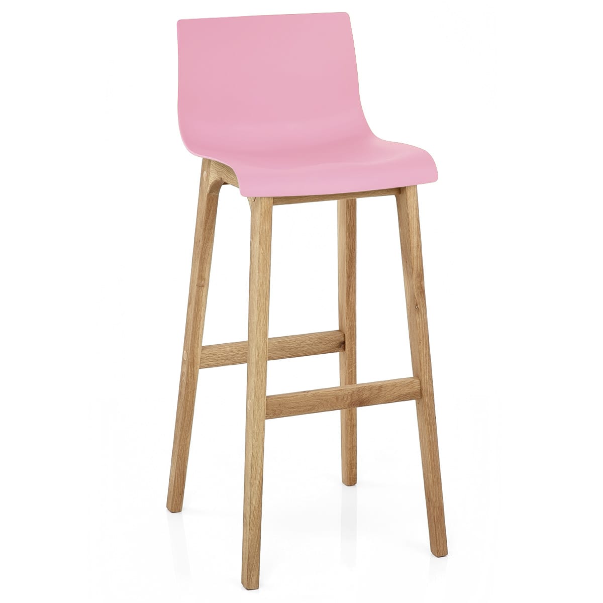 Sgabello Resina Legno - Drift ABS Rosa