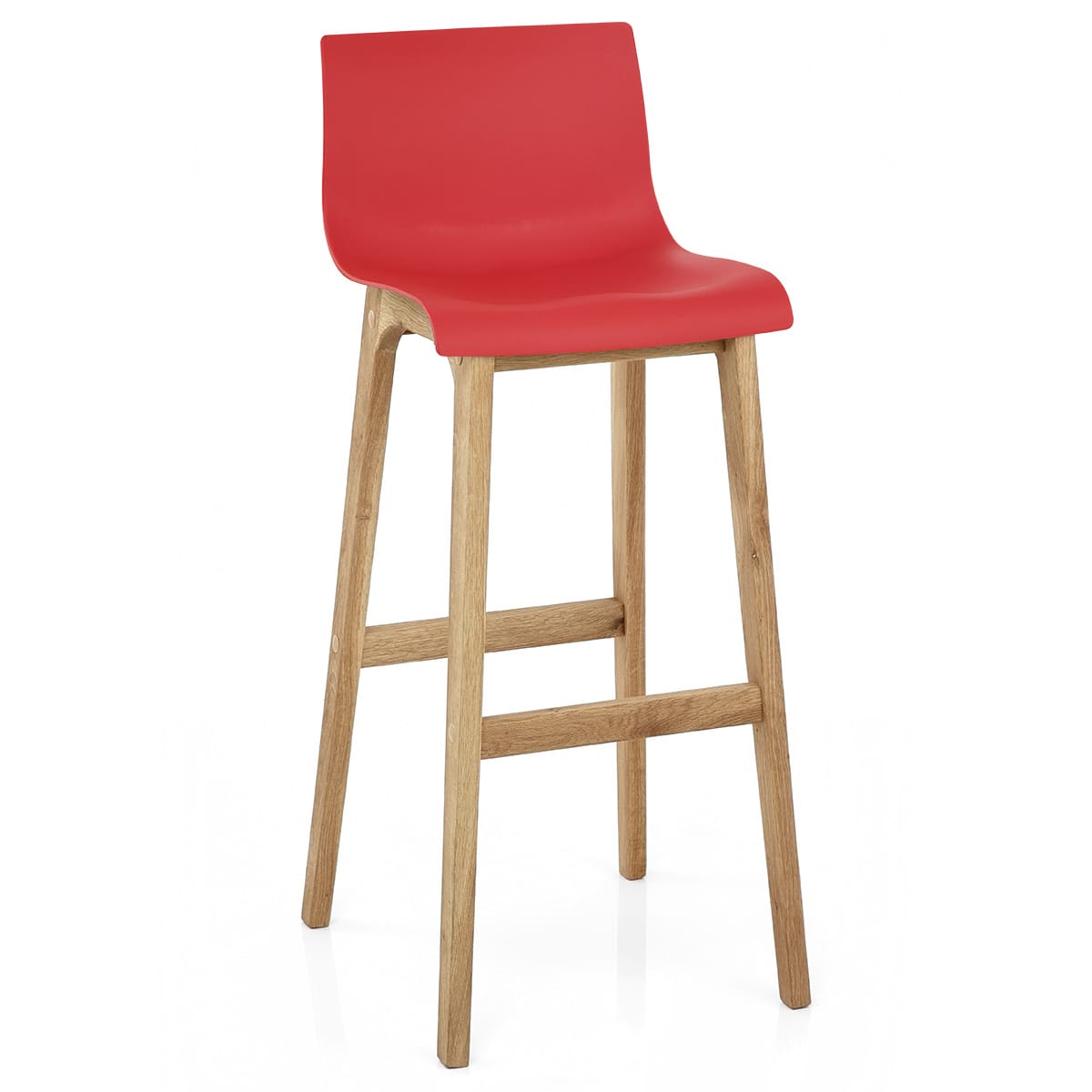 Sgabello Resina Legno - Drift ABS Rosso