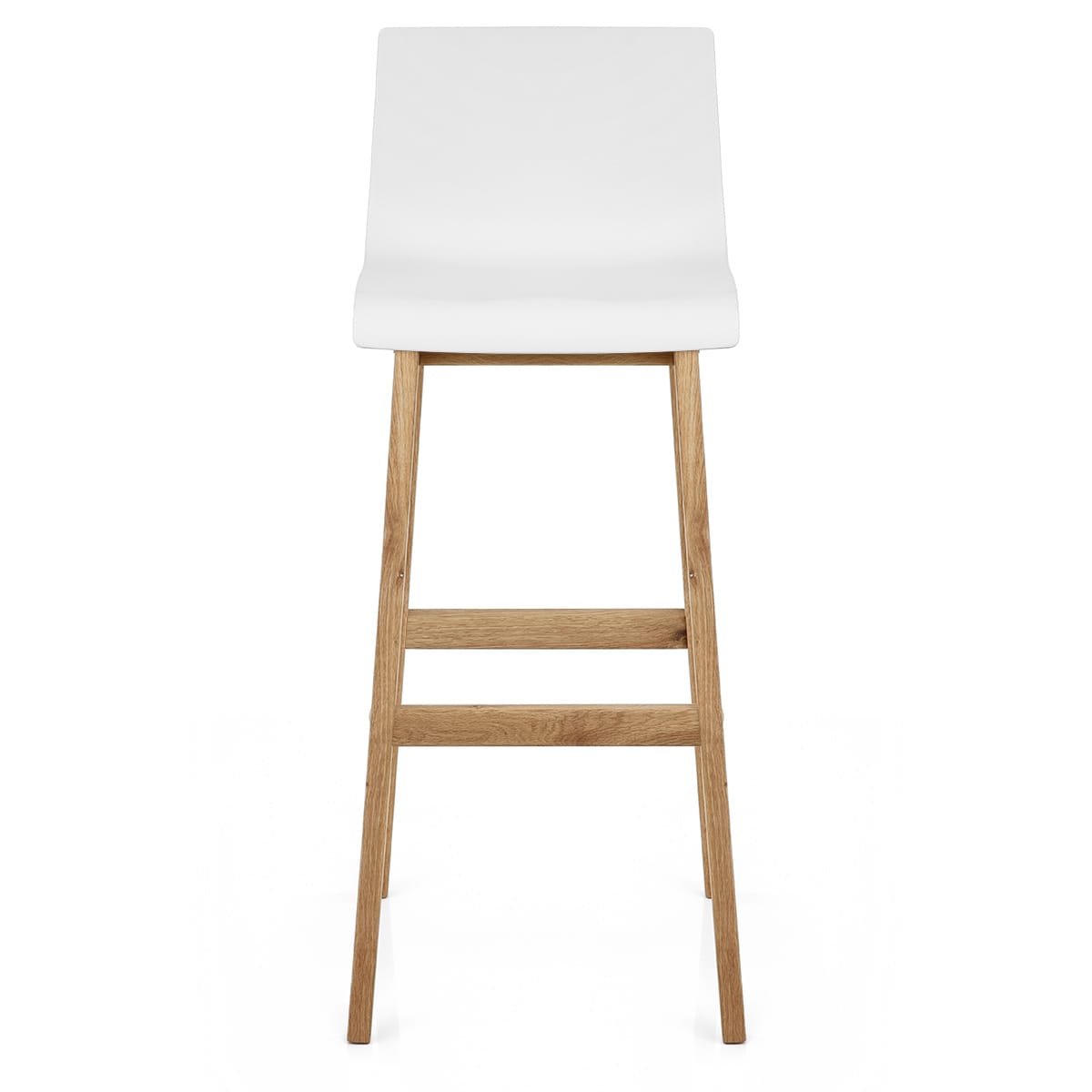 Sgabello Resina Legno - Drift ABS Bianco