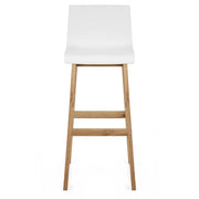 Sgabello Resina Legno - Drift ABS Bianco