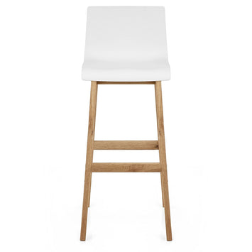 Sgabello Resina Legno - Drift ABS Bianco
