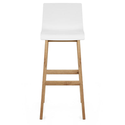 Sgabello Resina Legno - Drift ABS Bianco