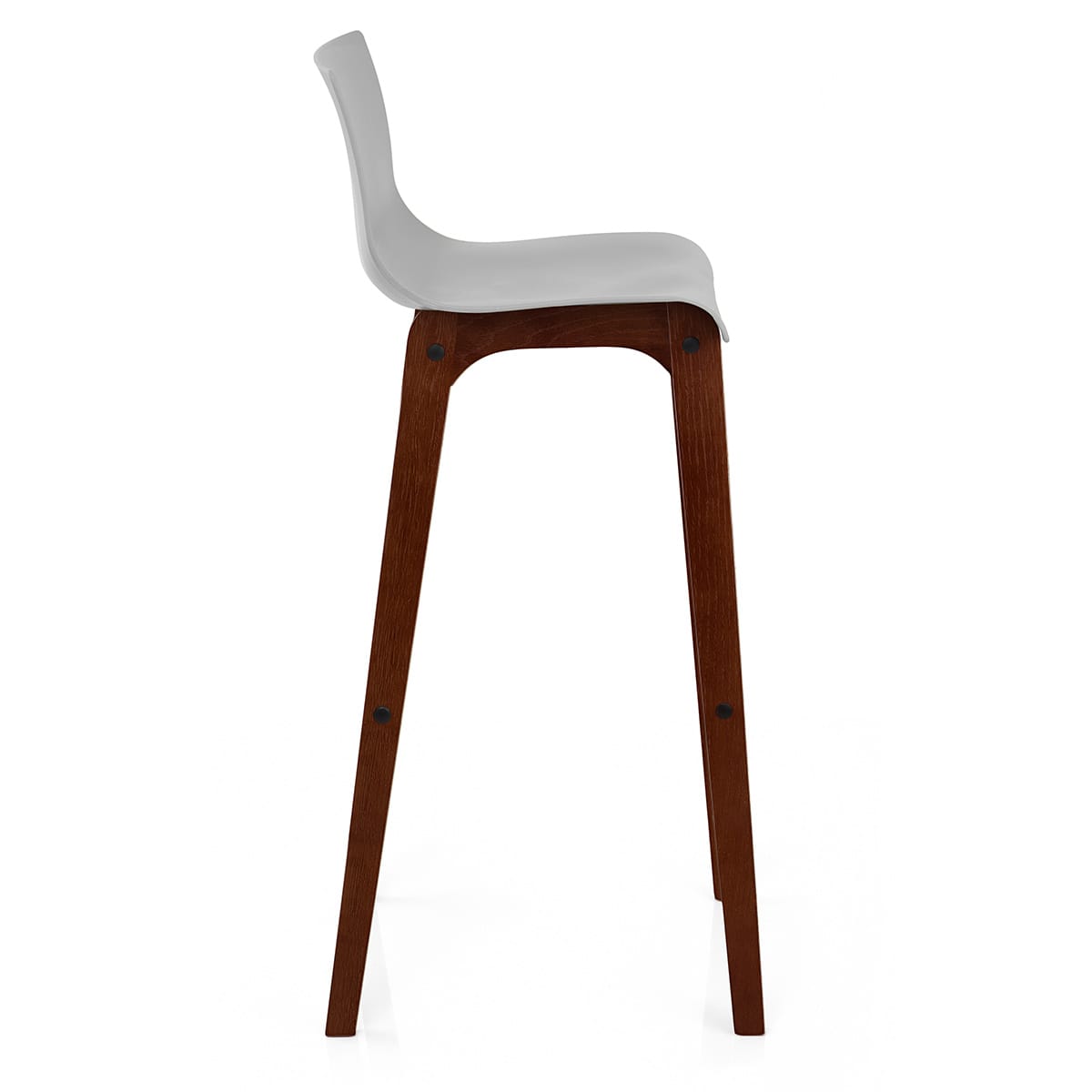 Sgabello Resina Legno - Drift Noce e Grigio